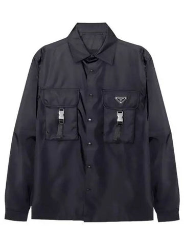 Re Nylon Shirt Jacket Men s Short Sleeves - PRADA - BALAAN 1