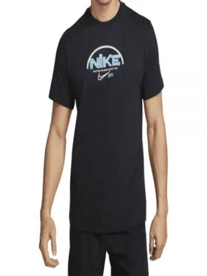 Fitness Short Sleeve T-Shirt Black - NIKE - BALAAN 2