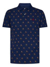 Pony Print All Over Polo Shirt Navy - POLO RALPH LAUREN - BALAAN 2