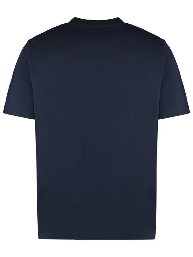 Logo Motif Short Sleeve T-Shirt Blue - MONCLER - BALAAN 3