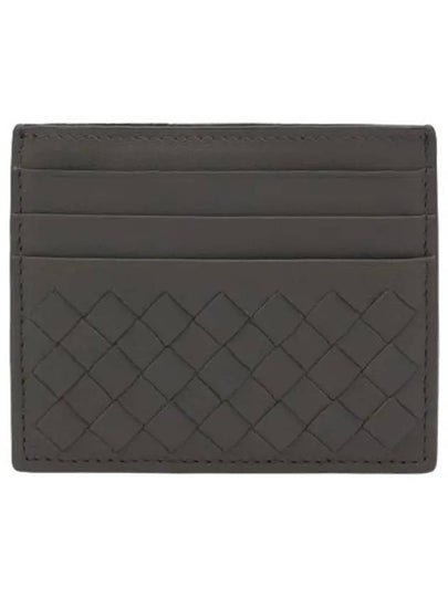 Intrecciato Weaving Card Wallet Grey - BOTTEGA VENETA - BALAAN 2