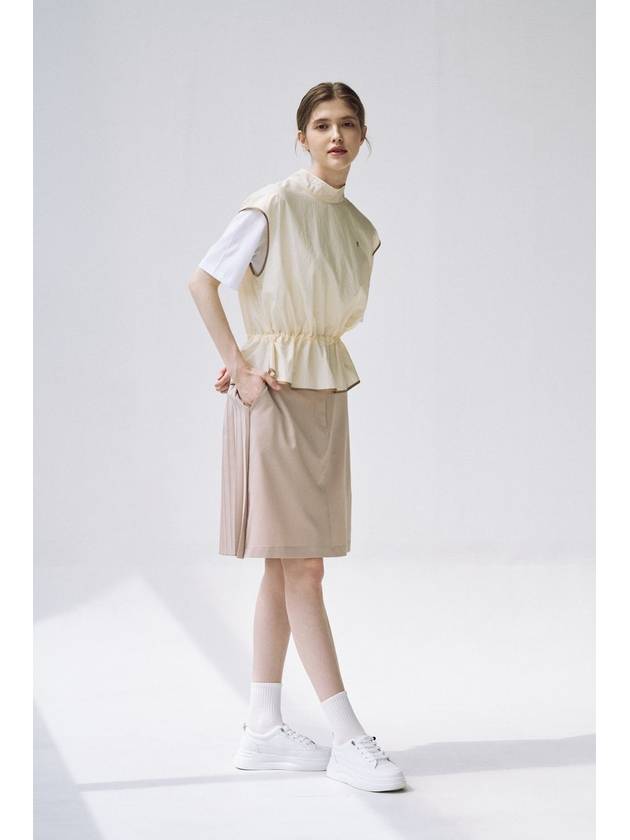 A Line Pleated SkirtBeige - AIMSWING+8 - BALAAN 4