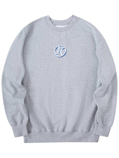 Round logo sweatshirt gray - RADINEO - BALAAN 2