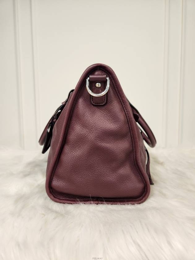 Daol Sangin Store Vitello Dino Motor Bag Burgundy BL0805 Condition A - PRADA - BALAAN 4