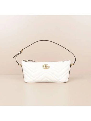 GG Marmont Matelasse Shoulder Bag White 739166 AABZB 9022 - GUCCI - BALAAN 1