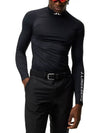 Men's Aello Soft Compression Long Sleeve T-Shirt Black - J.LINDEBERG - BALAAN 3