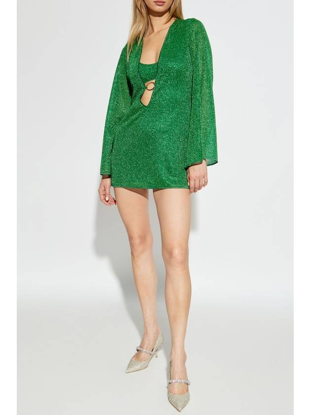 Oseree Dress With Glitter Finish, Women's, Green - OSEREE - BALAAN 2