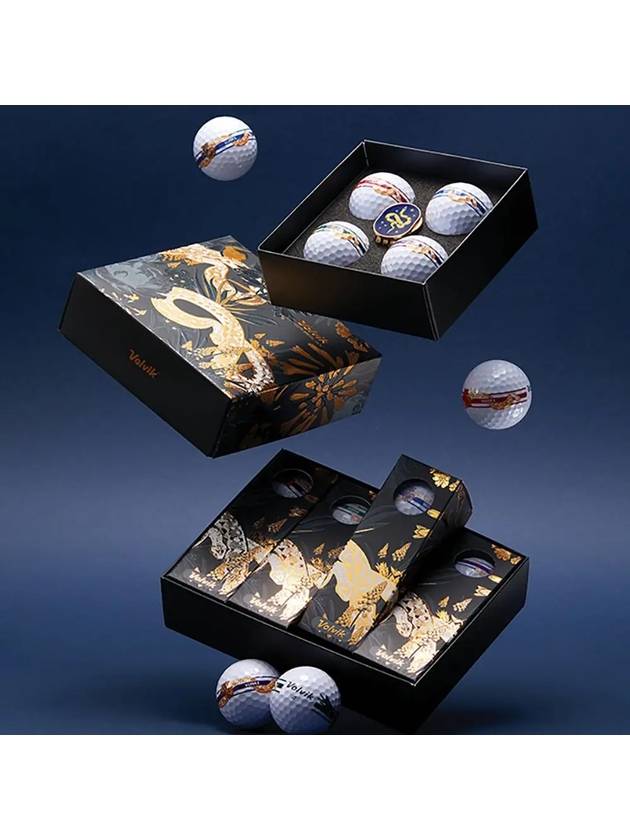 Golf Ball Track Vista 3 360 Cheongsa Edition Piece 1 Dozen 12 Balls - VOLVIK - BALAAN 3