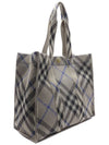 medium check knitted tote bag 8090405 - BURBERRY - BALAAN 4