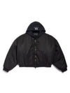 Hooded Bomber Jacket Black - BALENCIAGA - BALAAN 2