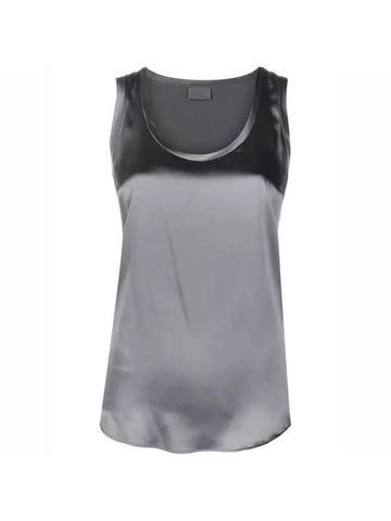 Satin Sleeveless Gray - BRUNELLO CUCINELLI - BALAAN 1