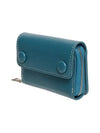 Pocket Coin Zipper Card Wallet Dusty Blue - LE MASQUE - BALAAN 4