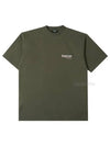 Wave Logo Political Campaign Large Fit Short Sleeve T Shirt Khaki - BALENCIAGA - BALAAN 2