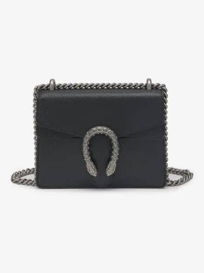 Dionysus Leather Small Shoulder Bag Black - GUCCI - BALAAN 2