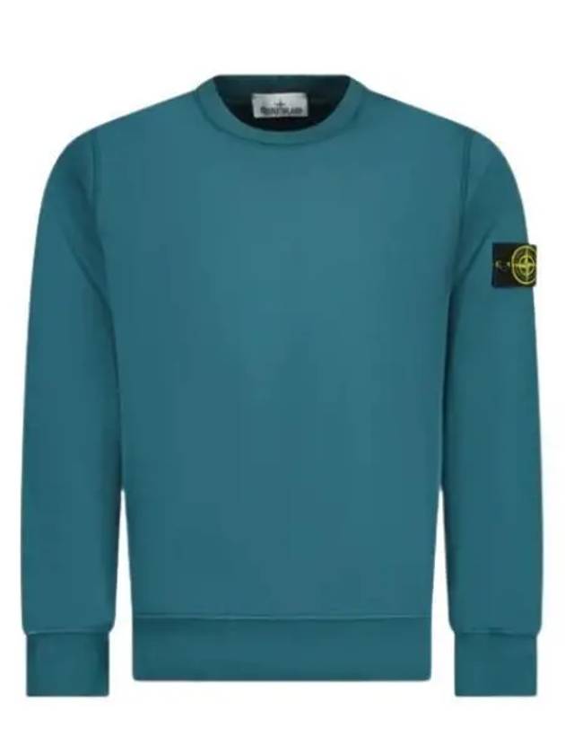 Compass Patch Crew Neck Sweatshirt Bottle Green - STONE ISLAND - BALAAN 2