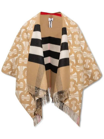 Reversible TB Monogram Check Cape Beige - BURBERRY - BALAAN 1