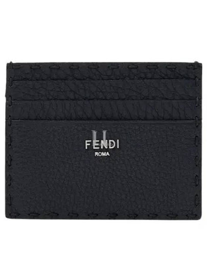 Selleria Leather Card Wallet Black - FENDI - BALAAN 2