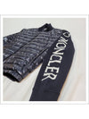 arm lettering logo knit zip-up padded navy - MONCLER - BALAAN 9