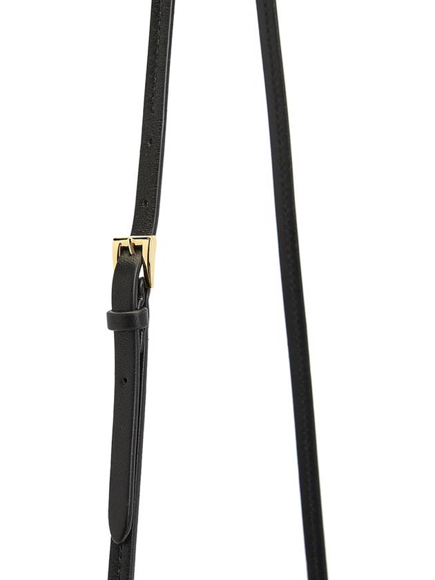 Nappa Leather Mini Bag with Topstitching Black - PRADA - BALAAN 10