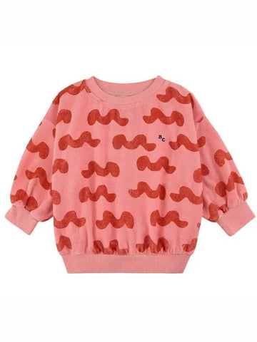 Kids Wave Terry Sweat Sweatshirt 123AC038 510 - BOBO CHOSES - BALAAN 1