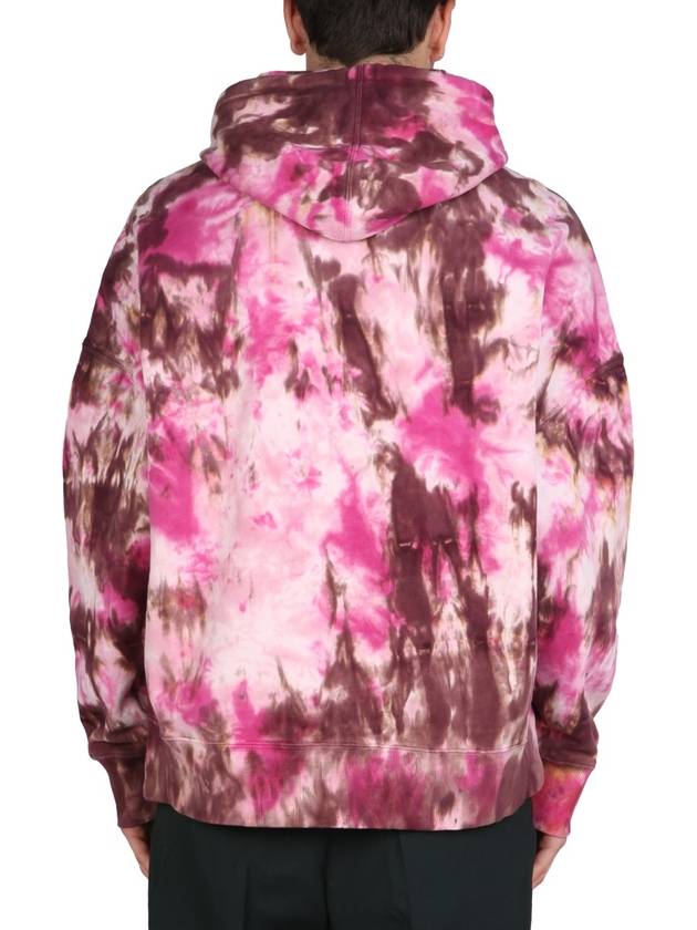 Tie Dye Hoodie Pink - AMI - BALAAN 5