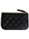 Nell Classic Mini Clutch Pouch Black Silver Caviar A82365 - CHANEL - BALAAN 2