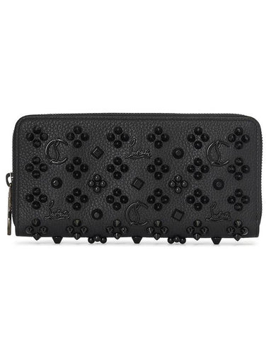 Panettone Zipper Long Wallet Black - CHRISTIAN LOUBOUTIN - BALAAN 1