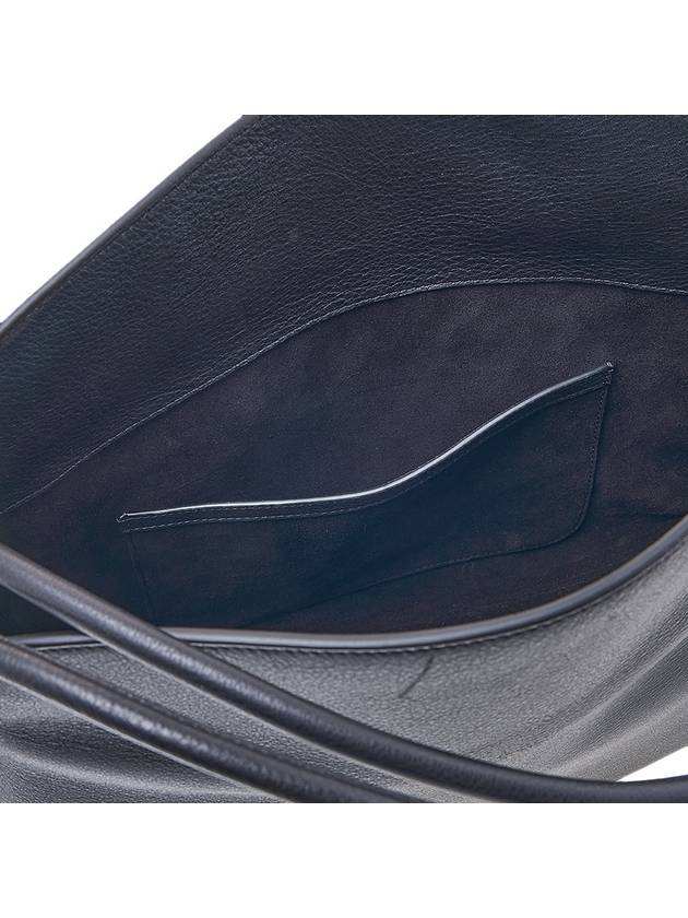 Silky Calf Link Leather Shoulder Bag Black - MULBERRY - BALAAN 9