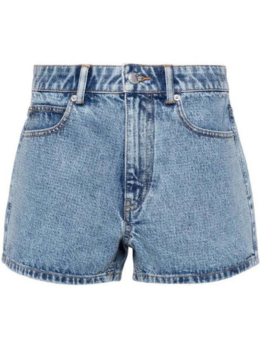 decorated high-rise denim shorts 1WC2244306486 - ALEXANDER WANG - BALAAN 1