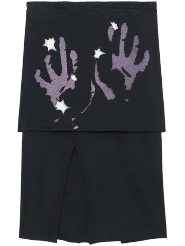 Layered Hand Print Skirt - OUR LEGACY - BALAAN 1