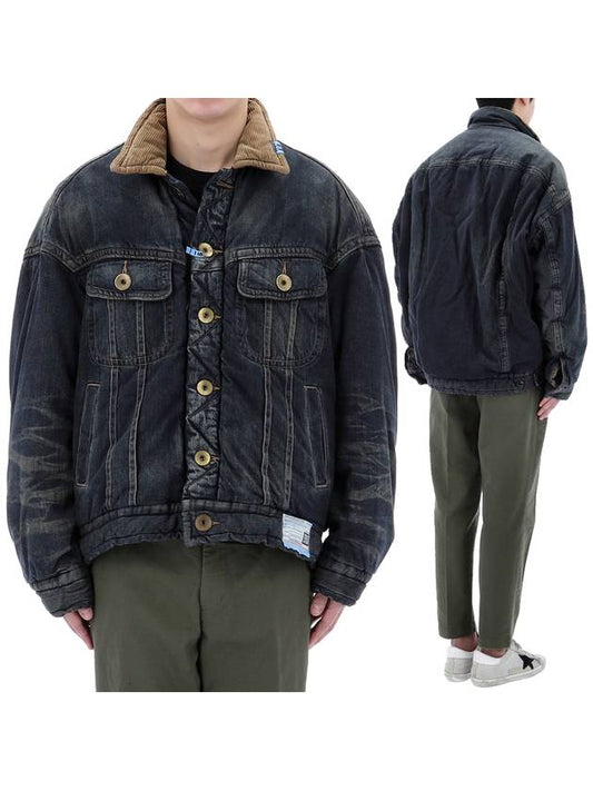 padded denim jacket A11BL023 INDIGO - MIHARA YASUHIRO - BALAAN 1