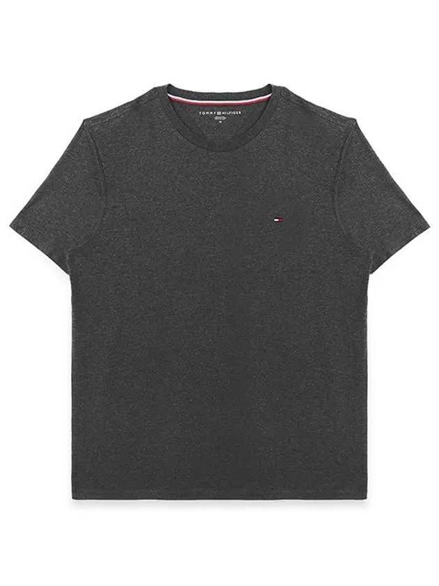 Essential Solid Short Sleeve T Shirt Grey - TOMMY HILFIGER - BALAAN 1