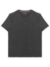 Essential Solid Short Sleeve T Shirt Grey - TOMMY HILFIGER - BALAAN 1