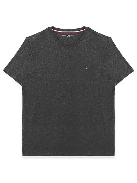 Essential Solid Short Sleeve T Shirt Grey - TOMMY HILFIGER - BALAAN 1