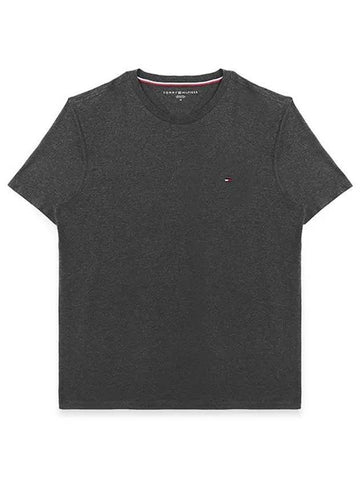 Essential Solid Short Sleeve T Shirt Grey - TOMMY HILFIGER - BALAAN 1