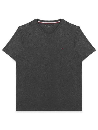 Essential Solid Short Sleeve T Shirt Grey - TOMMY HILFIGER - BALAAN 1