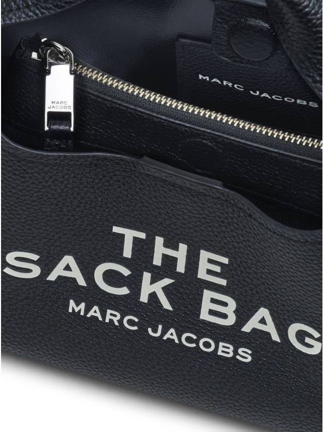 'The Mini Sack' Black Handbag With Logo In Leather Woman - MARC JACOBS - BALAAN 13