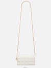 Lady Cannage Lambskin Chain Pouch Bag Latte - DIOR - BALAAN 9