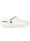 Classic Lined Clog Sandals White - CROCS - BALAAN 6