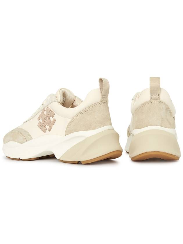 Good Luck Trainer Low Top Sneakers Beige - TORY BURCH - BALAAN 7