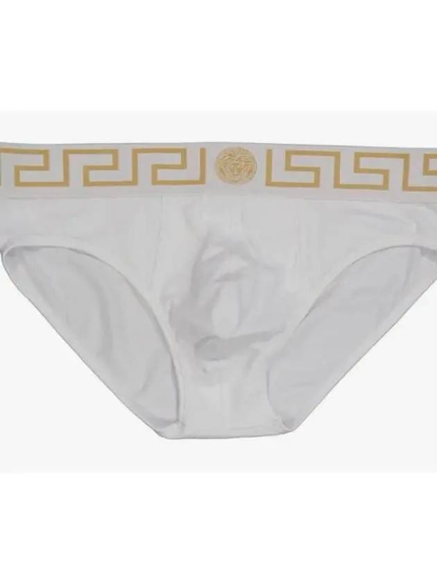 Greca Border Briefs White - VERSACE - BALAAN 2