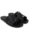 HM Izmir Men's Black Slippers 42 H212879ZH HM41SH004 - HERMES - BALAAN 2