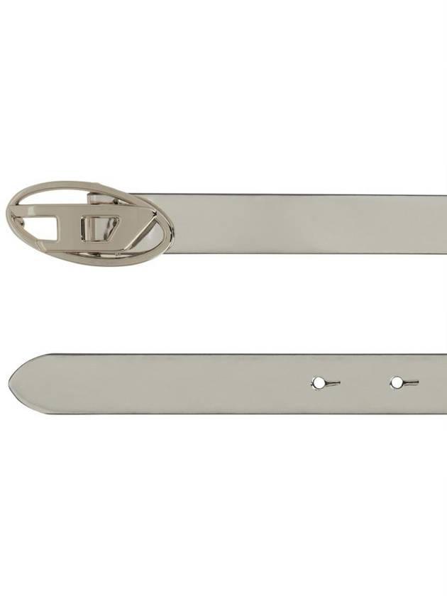 B 1DR 20 Slim Metallic Belt Silver - DIESEL - BALAAN 5