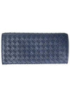 Intrecciato Continental Long Wallet Navy - BOTTEGA VENETA - BALAAN 3