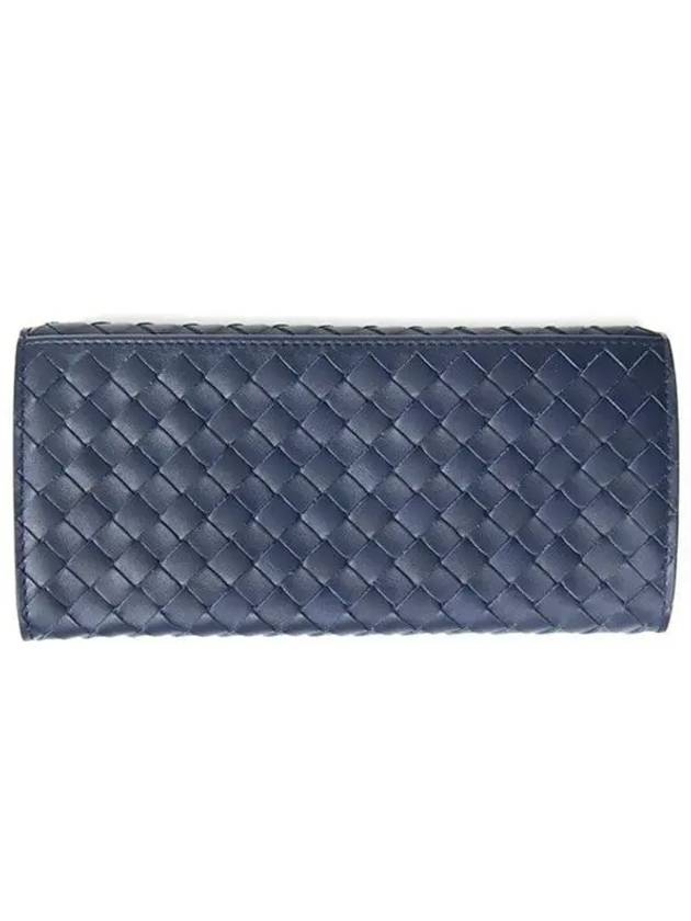 Intrecciato Continental Long Wallet Navy - BOTTEGA VENETA - BALAAN 3