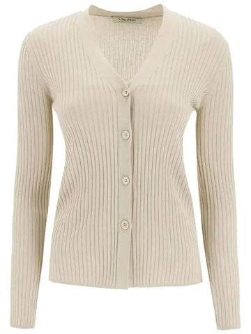 BERTONE rib knit cardigan beige 93460329 001 - MAX MARA - BALAAN 1