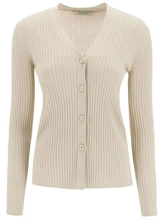 BERTONE rib knit cardigan beige 93460329 001 - MAX MARA - BALAAN 1