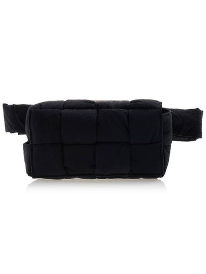 Cassette Padding Intrecciato Belt Bag Black - BOTTEGA VENETA - BALAAN 2