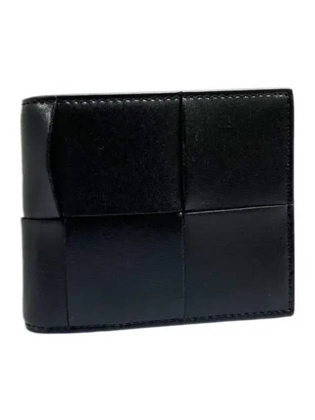 Intrecciato Coin Pocket Half Wallet Black - BOTTEGA VENETA - BALAAN 2