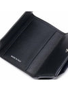 Men's Compact Tri-Fold Leather Half Wallet Black - MARNI - BALAAN 5